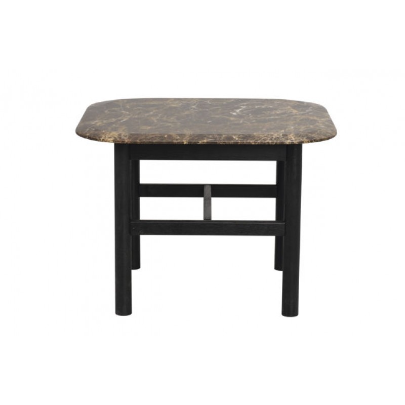 RO Hammond Coffee Table 62x62 Marble Brown/Black